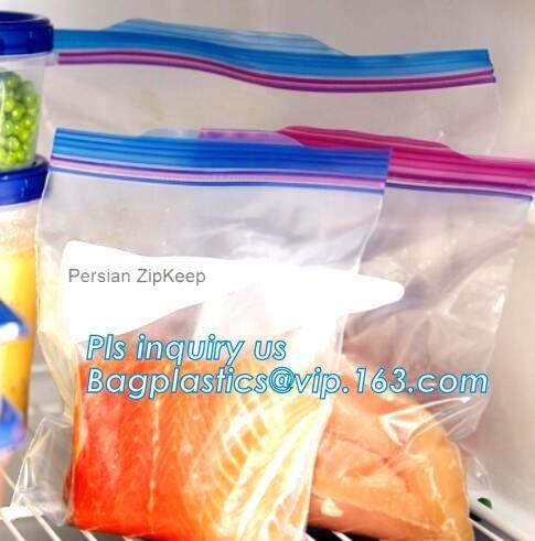 Double track zip loc bag made from food grade material for apple packing, double track zipper apple bag, Gallon Storage