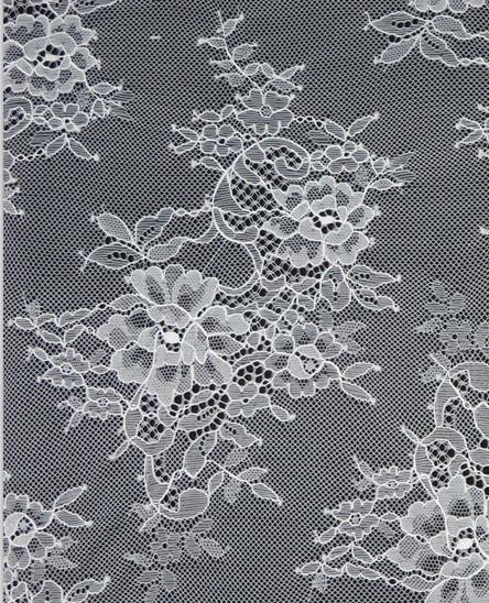 white or else  of 100% Nylon for fashion garments, wedding dress