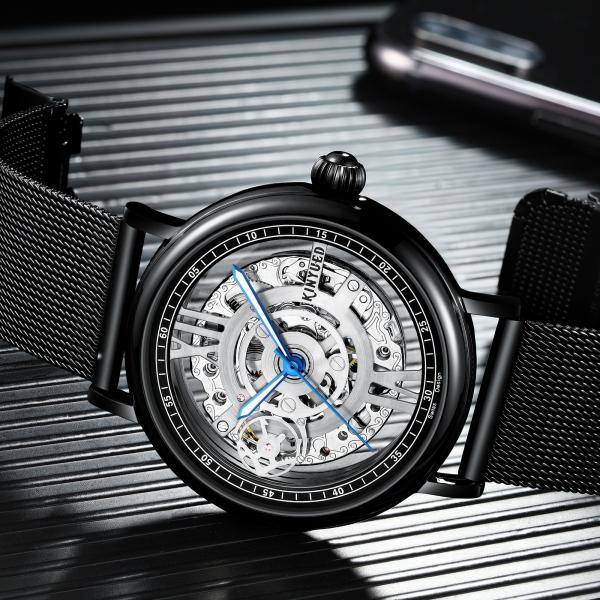 KINYUED simple fashion waterproof manufacturer watches custom logo mechanical automatic watch