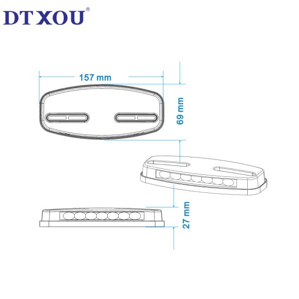 Popular Selling DC12V 24V Barricades Truck Side Marker Light for Trailers OE No. 111