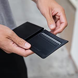 Minimalist Water Resistant Slim Wallet Travelling Passport Pouch Light Weight Storage Bag For Cash Tickets & Keys