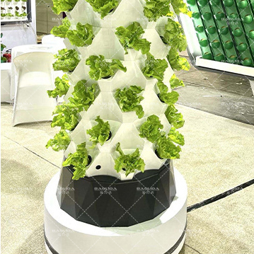 Torre de cultivo hidropónico de 10 niveles con 630 mm de diámetro inferior y sistema de jardín vertical con bomba de 110-240V