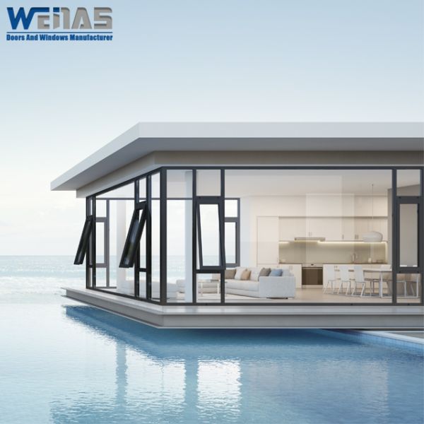 Thermal Insulated Airtight Aluminium Exterior Tilt and Turn Casement Window