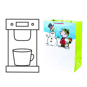 GIFT CANLENDAR BAGS, HOLIDAY BAGS, CHRISTMAS SANTA, JUMBO BIKE, LEAF, TREAT, HALLOWEEN, EASTER, VALENTIN