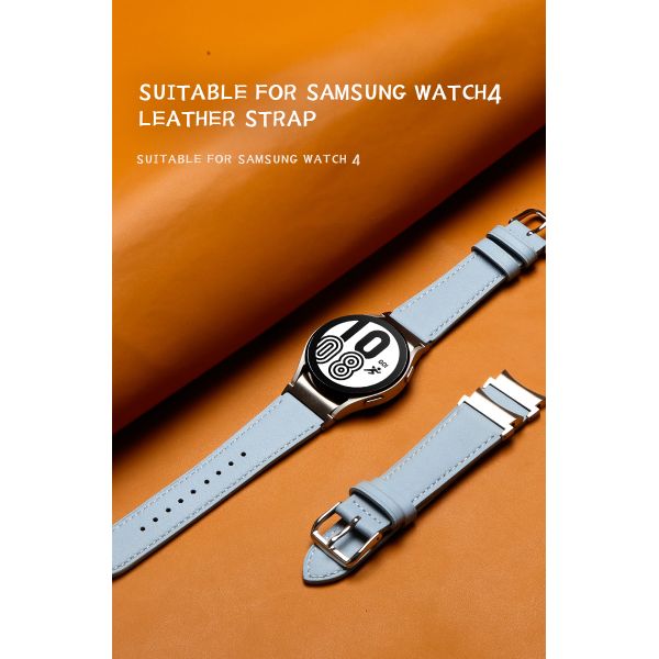 20мм кожаная лента для Samsung Galaxy Watch 4 Quick Release Настоящая кожаная лента