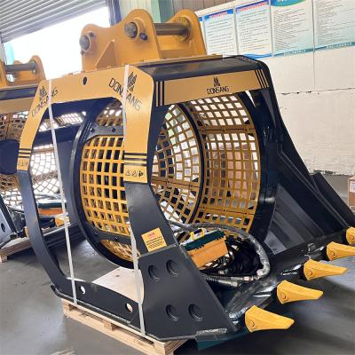 DONSANG Rotating Screening Bucket Low Maintenance Good Price Good Quantity Excavator Attachment Excavator Rotating Screening Bucke Crusherening Bucket Rotating Screening Factory