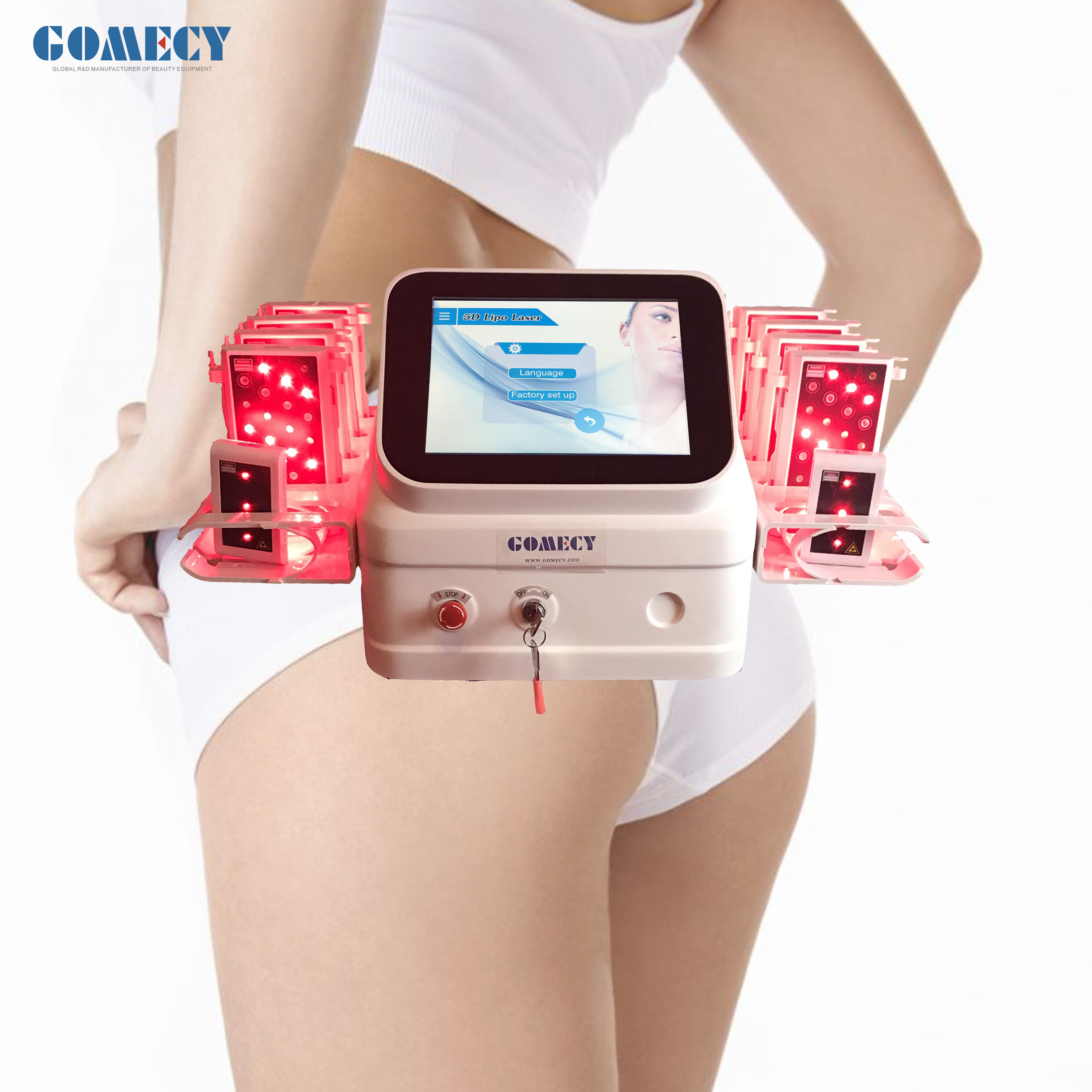 Портативный лазер Lipo уменьшая прибор для воздушного охлаждения потери Tummy жирного