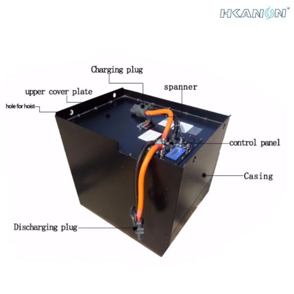 Lithium Electric Forklift Battery High Temperature Resistance With CAN/RS485/RS232