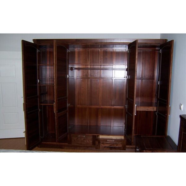 Hoja de chapa de madera de la nuez natural para los gabinetes, grueso de 0.5m m