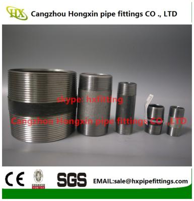 Thread pipe nipple,carbon stainless steel pipe nipples from Chinese factory