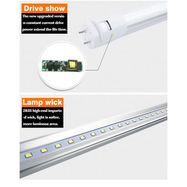 18W 1800lm LED Weatherproof Batten , Aluminum Cover Warm White LED Batten 600mm