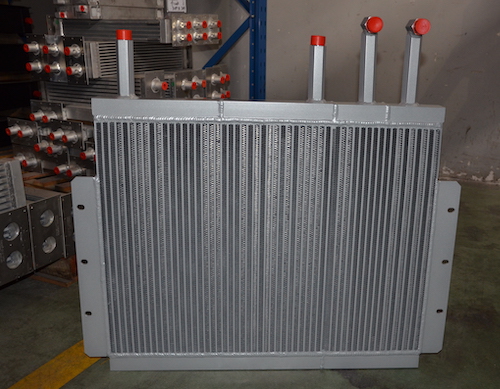 Aluminum bar plate fin air charge inter cooler against high pressure and temp shock