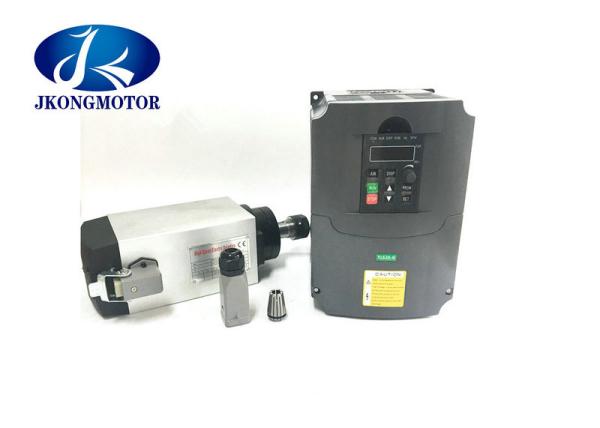 4.5KW ER25 Square Air Spindle Motor 380V Life Long 300 HZ Frequency