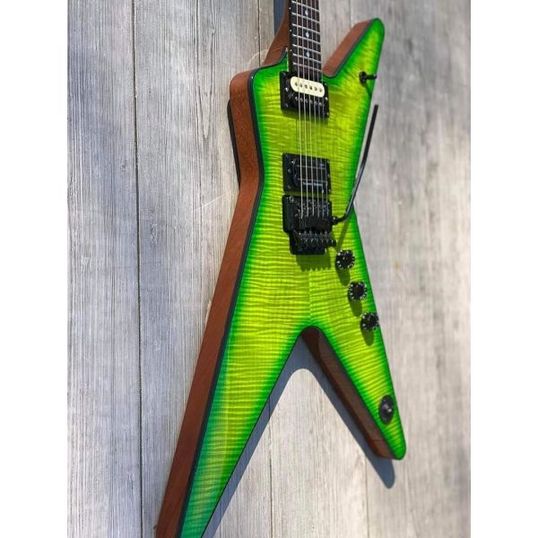 Custom Flamed Maple Top FloydRose Tremolo Dimebag Slime Electric Guitar