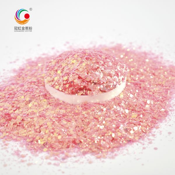 Irregular Chameleon Iridescent Blue Chunky Glitter In Bulk High Flash Cosmetic Grade