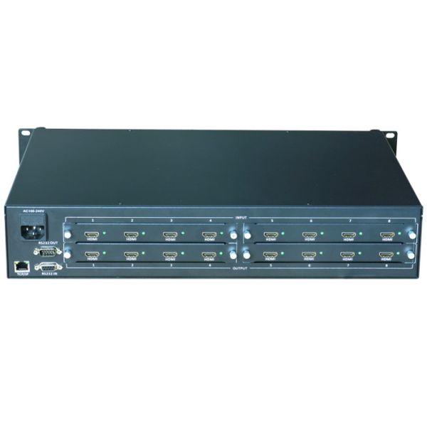 Ethernet Control Max Resolution 1080p Video Matrix Switcher 17.3 X 11.8 X 3.5 Inches