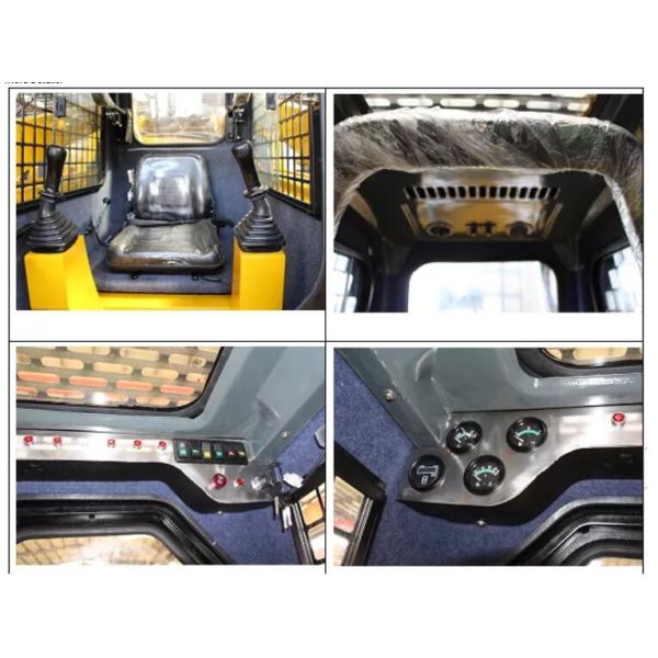 700KG затяжелитель колеса затяжелителя 37kw кормила скида номинальной нагрузки JC45 мини с емкостью ведра 0.4M3