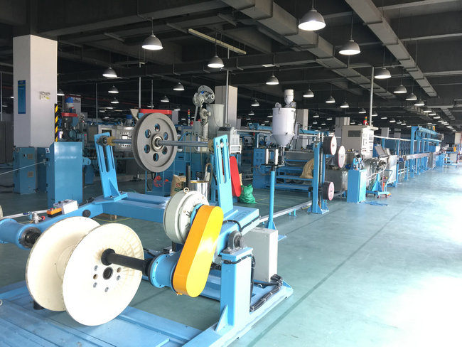 Fuchuan Electrical Wire PU Extrusion Line Tension Pay Off 90mm Screw Dia
