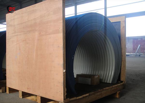 Metal Steel Conveyor Belt Covers Long Distance Loading Wind Proof Curved