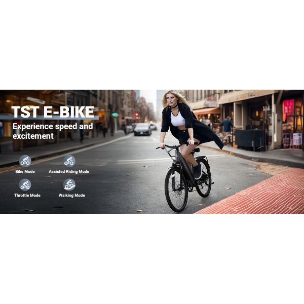 EU Stock Smart Sensor 48v 7 Speed Commuter E-Bike 48v Brushless Motor City Electric Bicycle for Adults From China City Bike