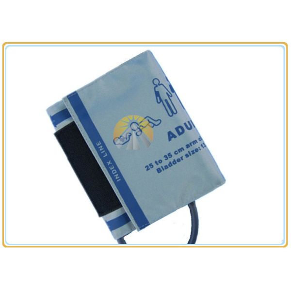 Single Tube Reusable Blood Pressure Cuffs , Latex Free Adult Blood Pressure Cuff