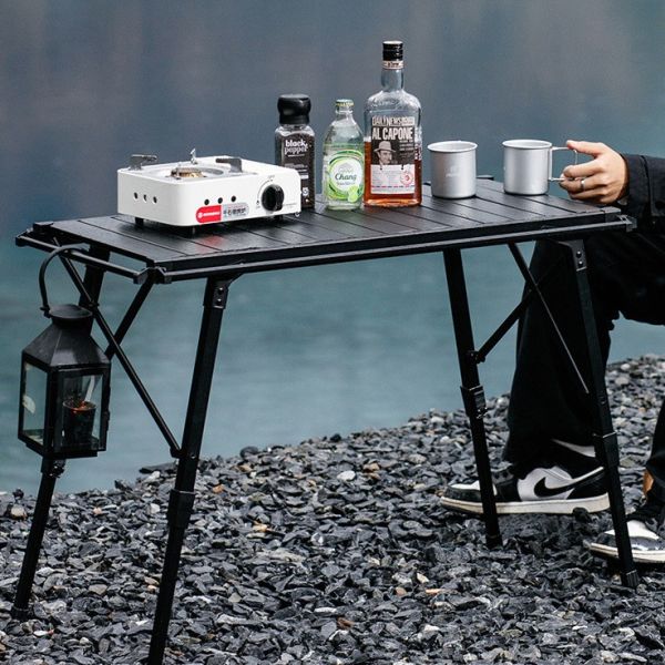 Compact Collapsible Egg Roll Up Camping Table 3.5KG OEM