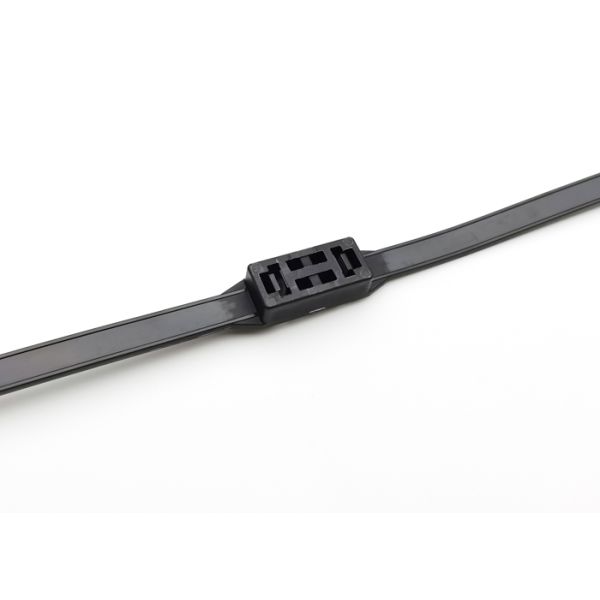 Self Locking Black Nylon Cable Ties 700mm Length For Security Handcuffs