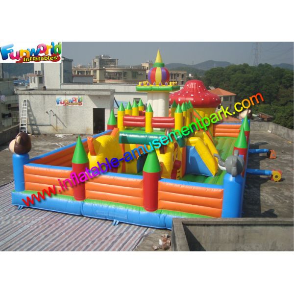 Игрушки парка атракционов спортивной площадки раздувные, подгонянные дома скачки