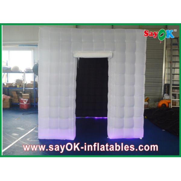 Wedding Photo Booth Hire White Inflatable Photo Booth Enclosure Led Lights For Wedding Party