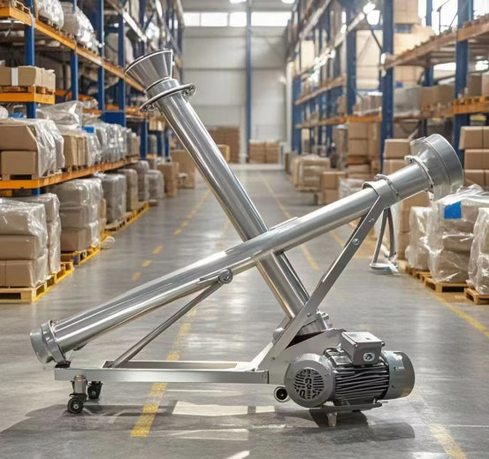 Винтовой транспортер для горизонтальной или наклонной транспортировки материалов Экономичный и долговечный