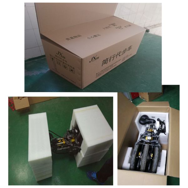 CE Electric Tricycle Bike , Foldable Electric Trike 14 Inch Three Level Adjust