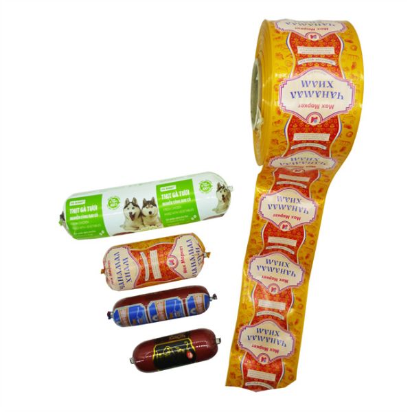 Low Price Wholesale Sausage Packaging Casings with Flexography Printing and Colorful Plastic Casings