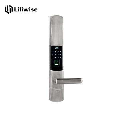 Deslizando da senha eletrônica da impressão digital das fechaduras da porta da tampa o Deadbolt esperto de Digitas
