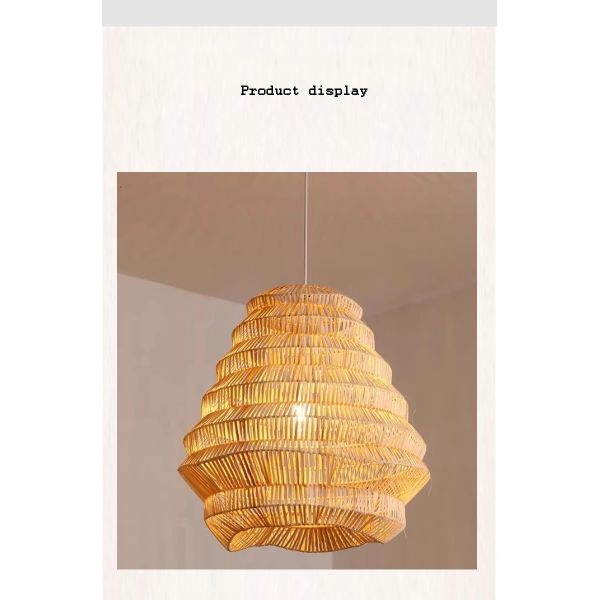 Kitchen LED Hanging Lamp bar Designer lamp Creative birdcage light Bamboo Weaving pendant lamp(WH-WP-125)