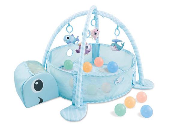Portable Baby Gym Playmat Children's Play Toys W / Balls Protective Fence 30 Inch