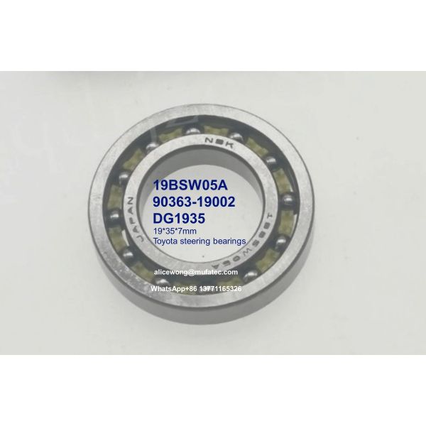 19BSWD05A 90363-19002 DG1935 Non-standard Deep Groove Ball Bearings 19x35x7mm for Toyota Steering Part