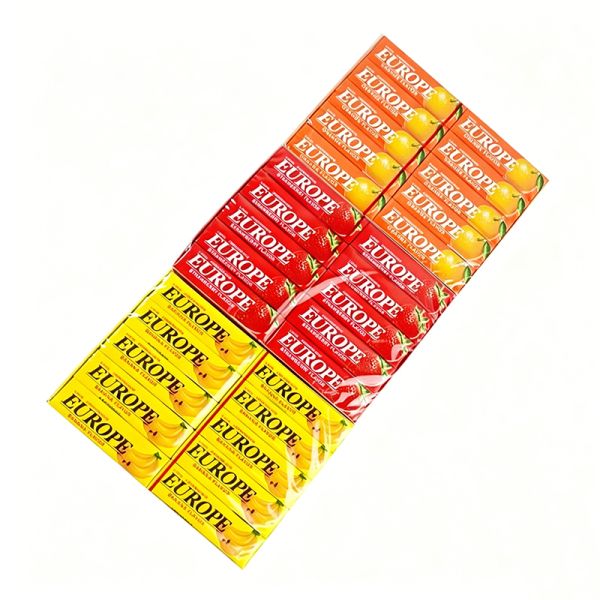 5 Sticks Fresh Breath Fruit Flavor Europe Chewing Gum Candy Wholesale Custom Private Label