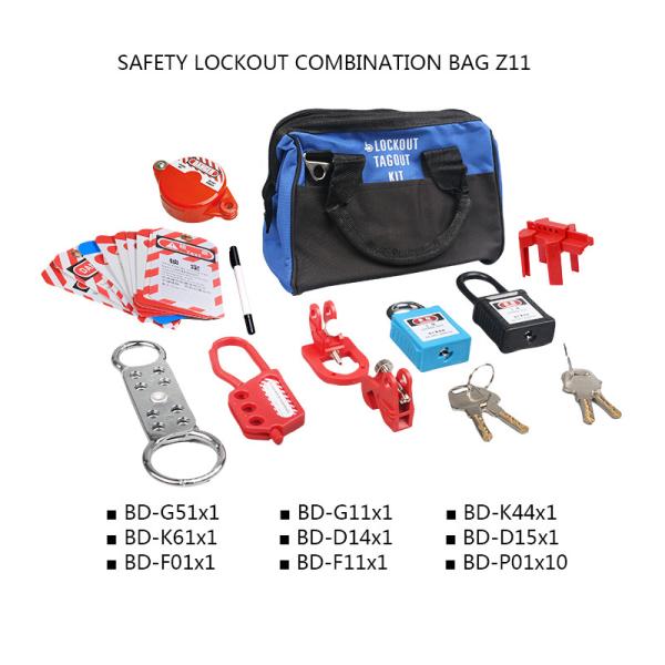 Laminated Safety Lockout Kit Easy To Carry Customized Color One Year Warranty