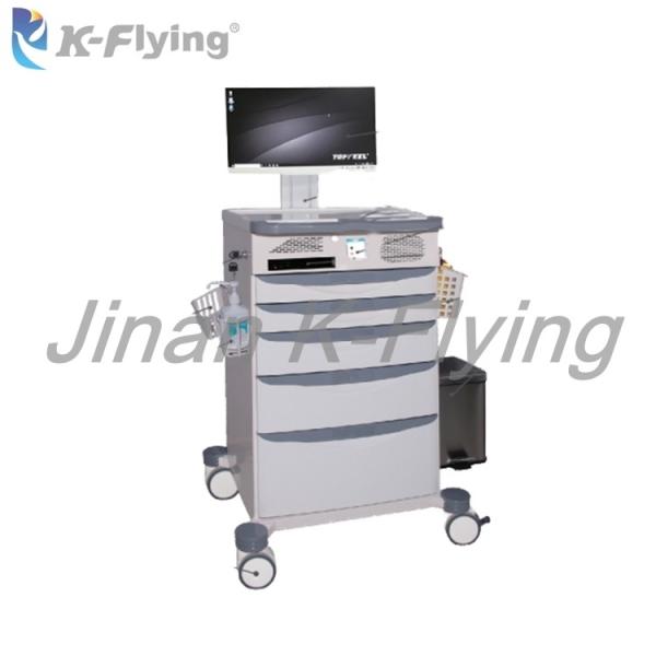 ABS Lithium Battery Medical Trolley Cart Hospital Patient Care Wireless Nursing Trolley