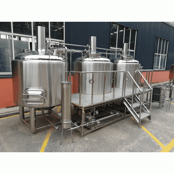 Bright Color Stainless Steel 1000Lbeer Brewing Equipment , Micro Beer Brewery Equipment