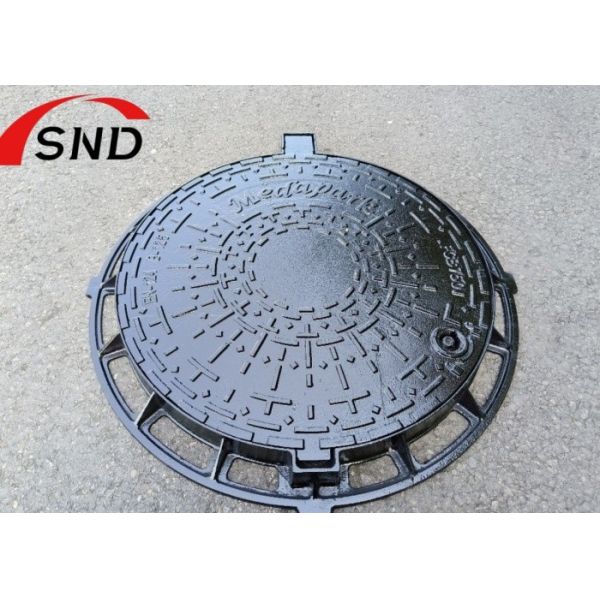 GGG50 Ductile Iron Round Manhole Cover D400 500X600mm with 40 Tons Loading Capacity