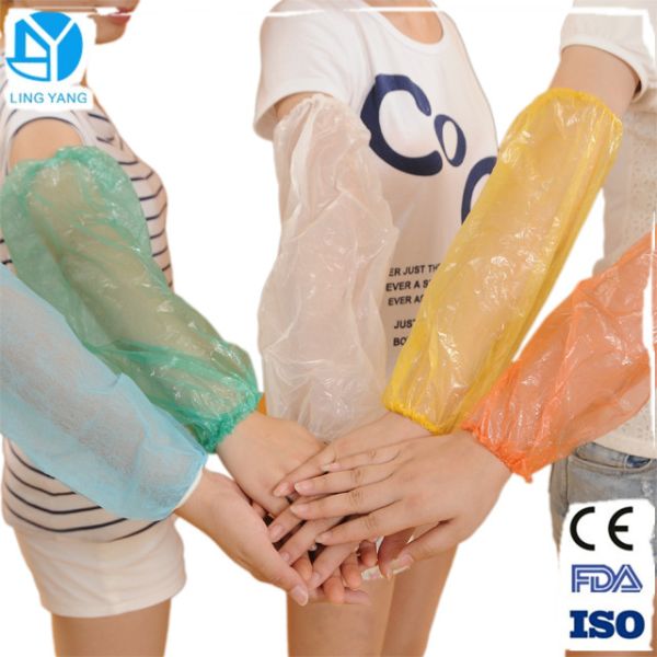 Food Industrial Blue Disposable Sleeve Covers For Hospital / Hotel / School