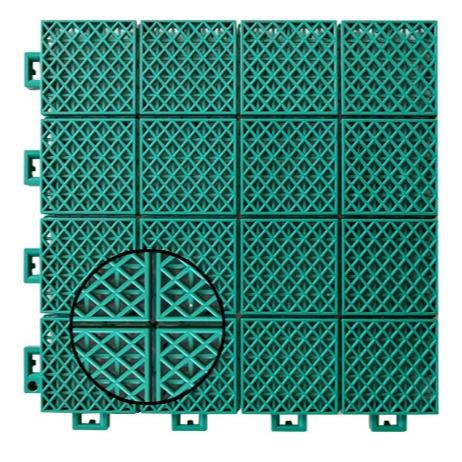 Removable PP Interlocking Flooring Tennis Court Portable Sports Floor Outdoor