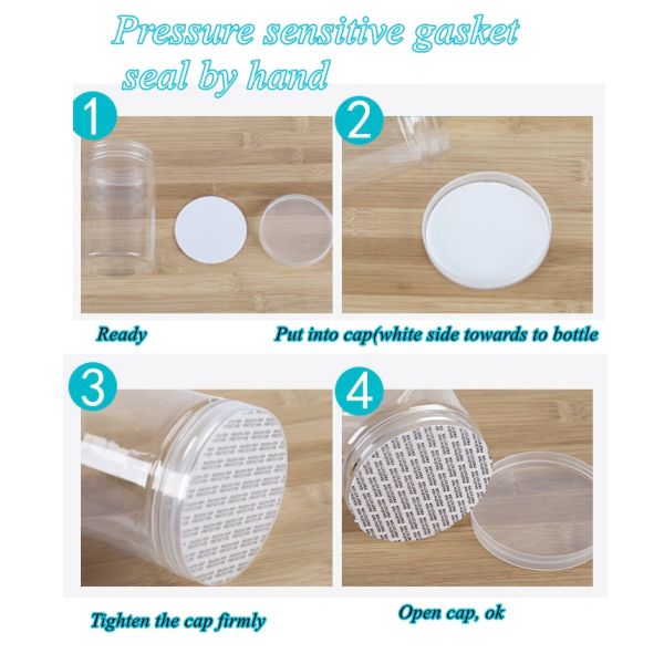 прозрачные загерметизированные пластиковые опарникы еды 1200ml для специи