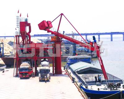 Cement Ship Unloader For Powder Bulk Materials ,  Industrial Screw Unloader Ship Borne