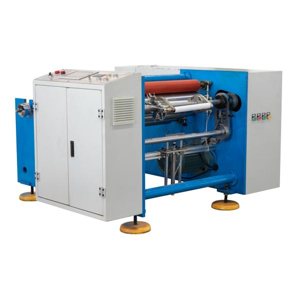 Household Aluminum Foil Roll Rewinding Cutting Embossing Machine with 3KW Power and Good