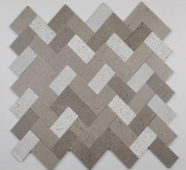 Natural Stone Self Adhesive Mosaic Tiles 300x300mm