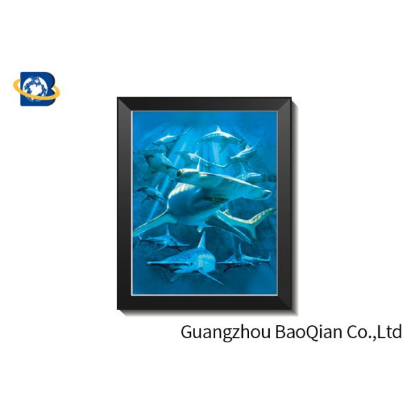0.6mm PET + Pearl Film 3D Lenticular Pictures With PVC Frame