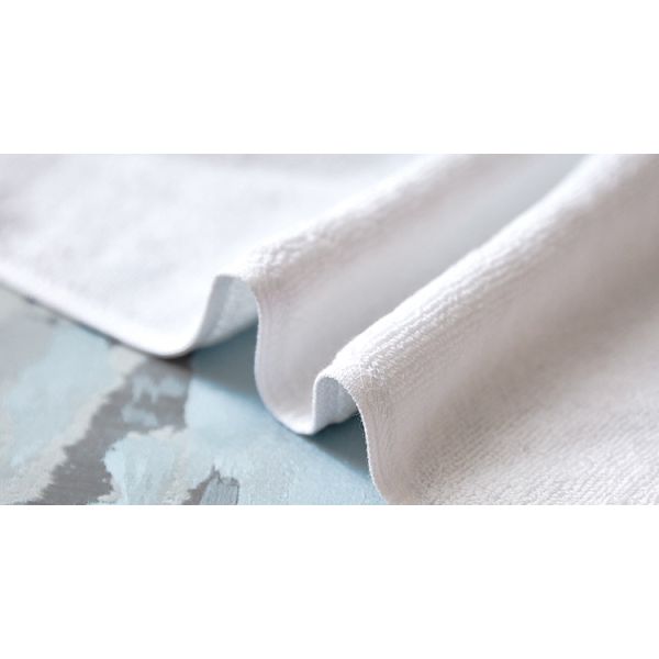 White Hotel Towel Set 100% Cotton Hotel Yarn Dyed Rectangular Hotel Kitchen
