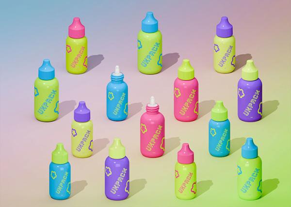 PE Cosmetic Empty Squeeze Bottle 30ml 50ml Customizable